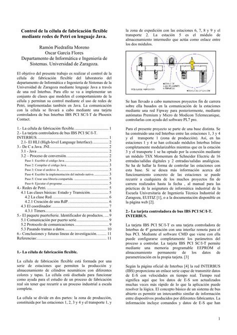 Pdf Implementaci N De Redes De Petri En Lenguaje Javaautomata Cps