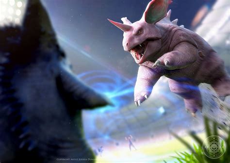 Artstation Nidorino Vs Gengar Joshua Dunlop Pokemon Legal Real