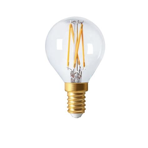 Elect LED Filament Klot Klar E14 3W Dimbar Lampsladdar Se