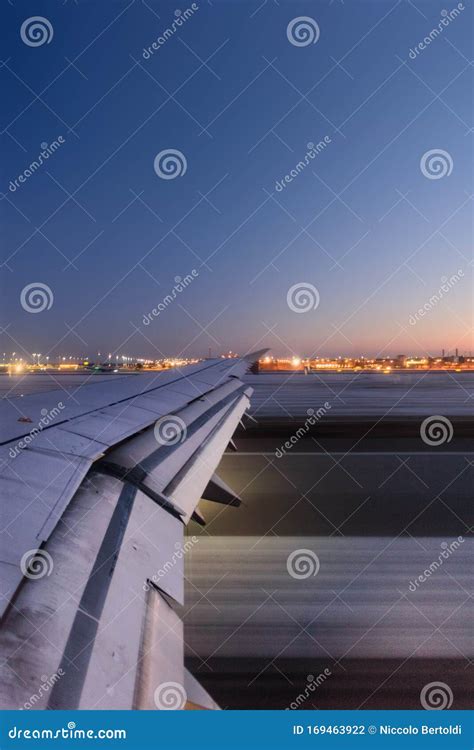 landing   touchdown zone stock photo image  evening people