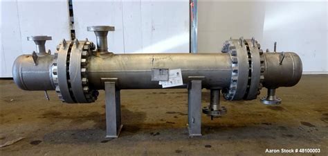 Used ADM Stainless Shell Tube Heat Exchanger Model HX Approximat