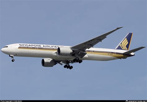 9V SWG Singapore Airlines Boeing 777 312ER Photo By Aldo Bidini ID