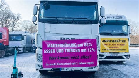 Protest Der Lkw Fahrer In Berlin Wir Stehen Vor Existenziellen Problemen