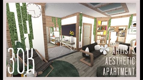 Bloxburg Artists Aesthetic Apartment 30k Annies Room Youtube