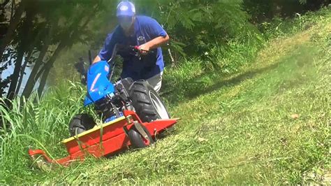 Bcs 853 Mowing Steep Hill Youtube