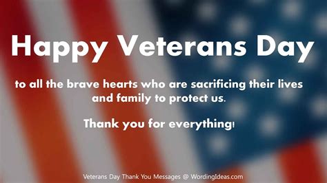 Veterans Day Thank You Messages and Quotes » Wording Ideas