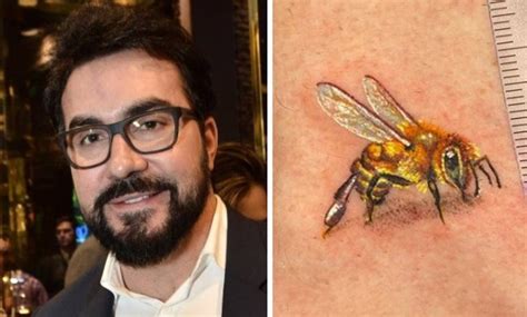 Padre Fábio de Melo faz tatuagem de abelha em homenagem à sua mãe