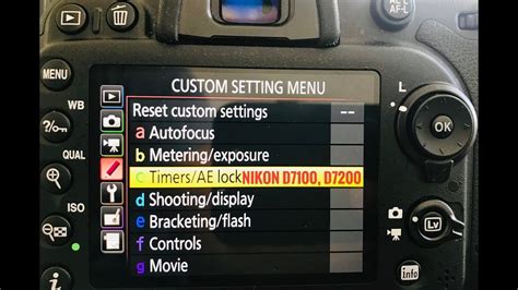 How To Set A Timer On Nikon D7200 And D7100 Youtube