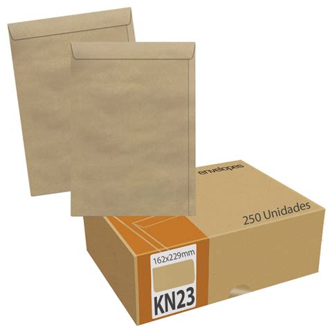 Envelope 162 X 229 Mm Pardo Skn 23 Kraft Pardo 250 Unidades