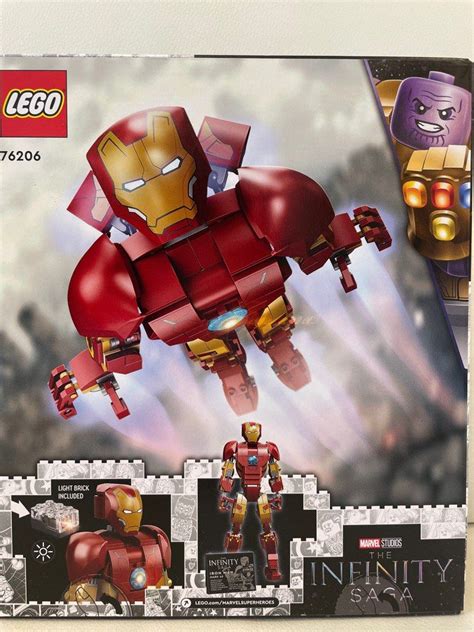 LEGO 76206 Iron Man Figure MARVEL STUDIOS THE INFINITY SAGA 興趣及遊戲 玩具