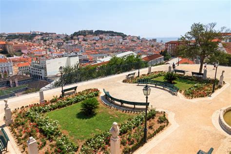 Lisbon Park Cityscape Stock Photo Image Of Architecture 39056784