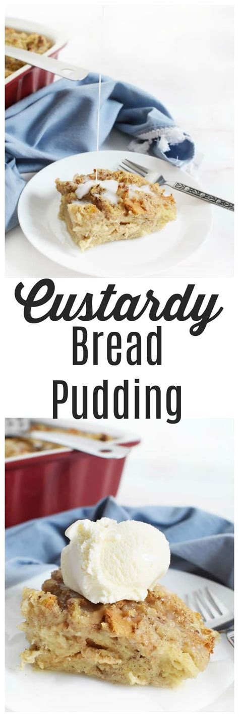 Easy Custard Bread Pudding Recipe (With Video) - Sizzling Eats