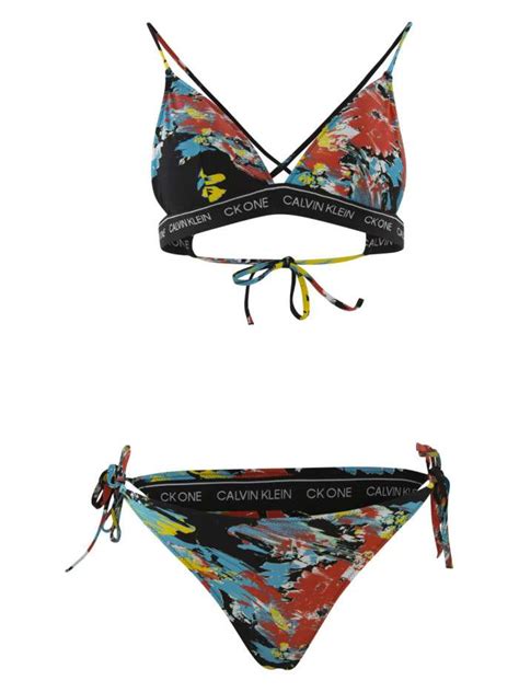 Bas de maillot de bain multicolore avec imprimé tacheté all over CALVIN