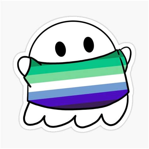 Gay Pride Ghost Sticker For Sale By Koragg Redbubble