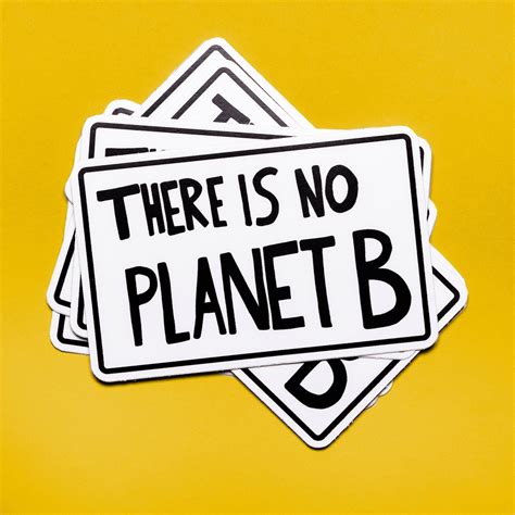 There Is No Planet B Protest Poster Vinyl Sticker Etsy