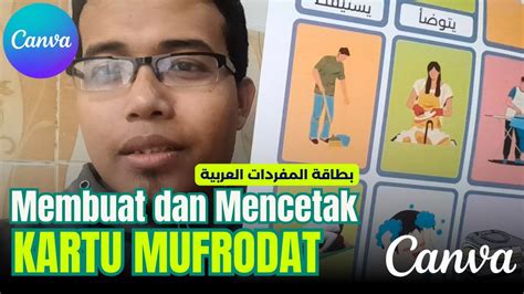 Cara Mudah Membuat Kartu Mufrodat Bahasa Arab Di Canva Desain Sampai