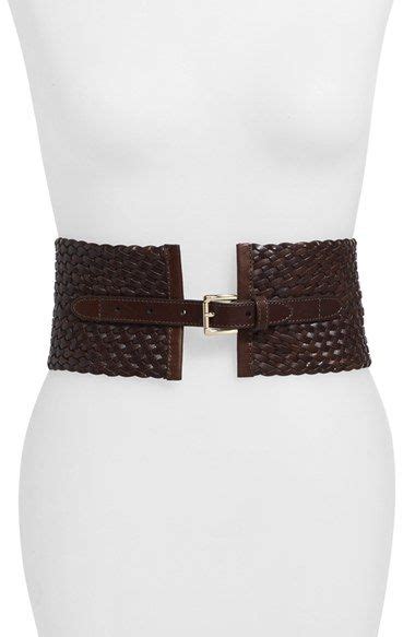 MICHAEL Michael Kors Braided Leather Panel Belt Nordstrom Braided