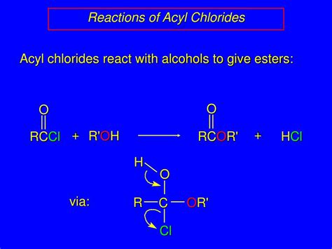 PPT - 20.3 Nucleophilic Substitution in Acyl Chlorides PowerPoint ...