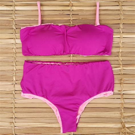 Conjunto Faixa Hot Pant Dupla Face Quenia INATIVO Sal E Mar