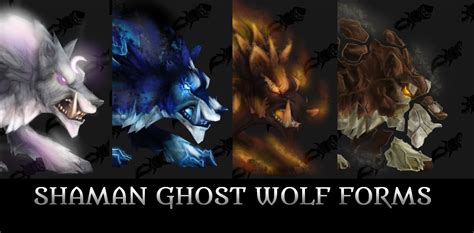 Artstation Fan Concept Shaman Ghost Wolf Forms