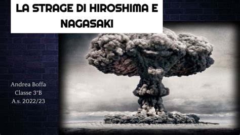 HIROSHIMA E NAGASAKI TESINA