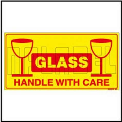 Handle With Care Stickers 150453 Caution Sticker For Electronic Material Manufacturer From