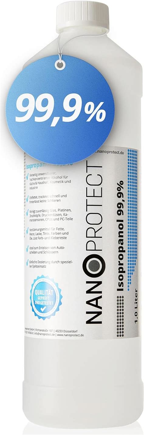 Nanoprotect Isopropanol Liter Reiniger Hochprozentiger