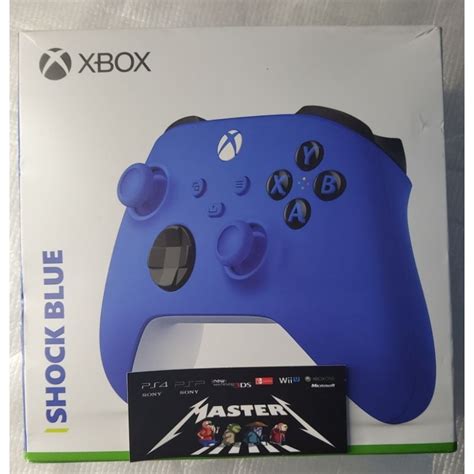 Controle Sem Fio Xbox Shock Blue Shopee Brasil