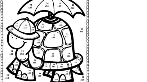 Addition With Regrouping Coloring Sheet