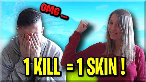 1 Kill 1 Skin Gratuit Pour Ma Copine Sur Fortnite Youtube