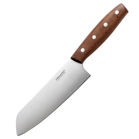 Cutit Santoku Fiskars Norr 16 Cm Otel Inoxidabil Edelweiss