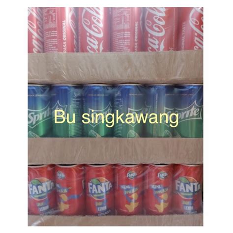 Jual Minuman Soda Kaleng Coca cola sprite fanta A&W 1 dus isi 24 kaleng Indonesia|Shopee Indonesia