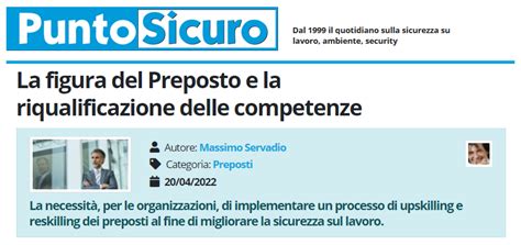 La Figura Del Preposto E La Riqualificazione Delle Competenze Cgil Modena