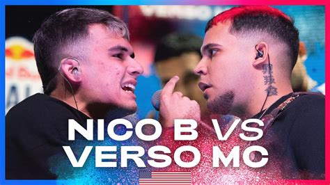 NICO B Vs VERSO MC Octavos Red Bull Estados Unidos 2023 YouTube