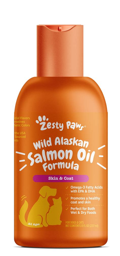 Zesty Paws Wild Alaskan Salmon Oil Formula For Dogs Or Cats