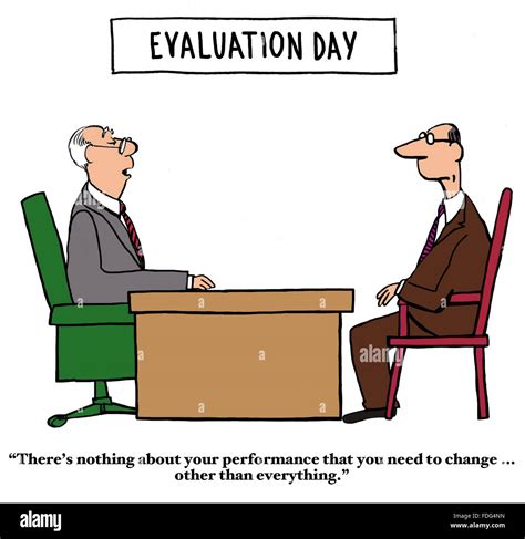 Performance Review Cartoon On Evaluation Day The Worker Learns The