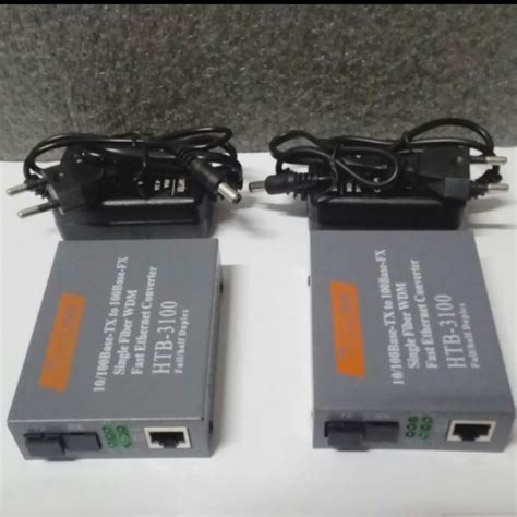 Jual Netlink Htb 3100 10 100 Sepasang Ab Fiber Optic Optik Media