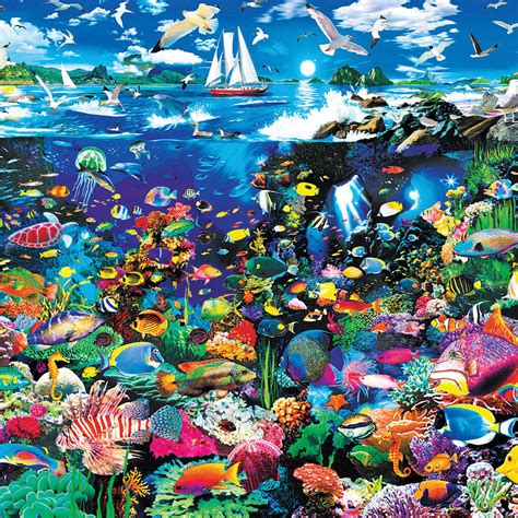 Tropical Lagoon Piece Jigsaw Puzzle Spilsbury