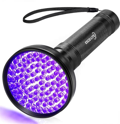 Escolite UV Flashlight Black Light 100 LED 395 NM Ultraviolet