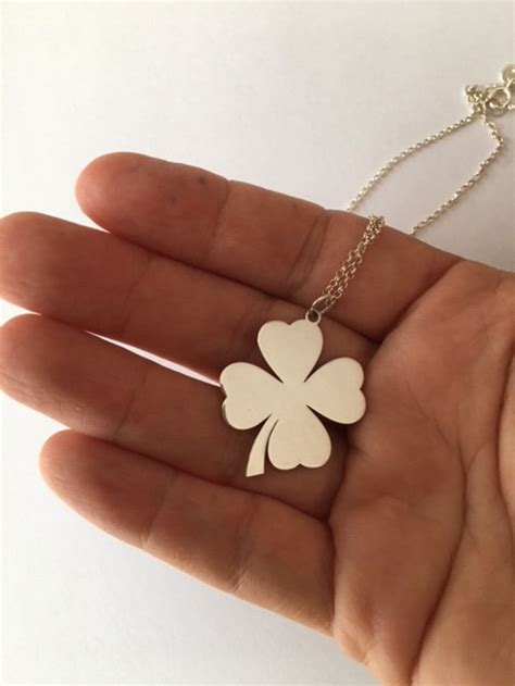 Sterling Silver Four Leaf Clover Necklace Clover T Good Luck