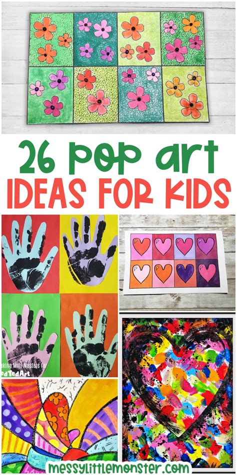 Easy Pop Art Projects For Kids 26 Pop Art Ideas Artofit