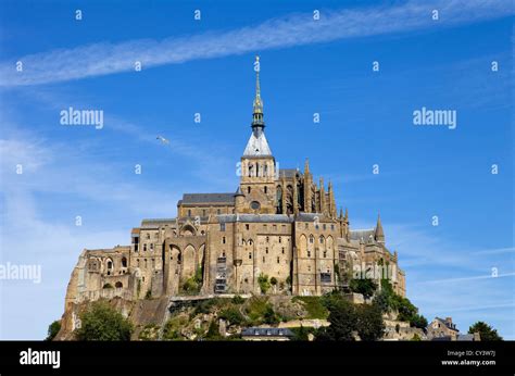 Mont Saint Michel View In The North Of France Stock Photo Alamy