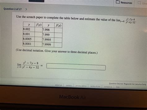 Solved Use Scratch Paper To Complete Chegg