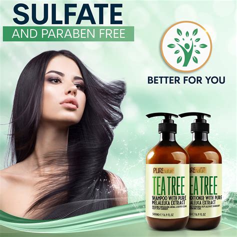 Buy Tea Tree Oil Shampoo And Conditioner Set Sulfate Free Anti Dandruff Scalp Treatment For