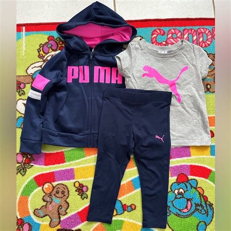 Puma Matching Sets Toddler Girls 3 Piece Puma Set Poshmark