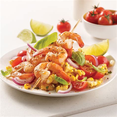 Brochettes De Crevettes Cajun Et Salade De Ma S Les Recettes De Caty