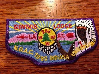 Mint Oa Flap Lodge Siwinis Purple Border Noac Ebay