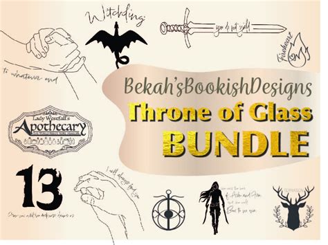 Throne Of Glass Svg Bundle Etsy