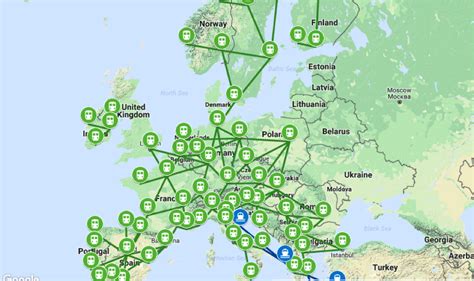 Eurail Map Italy