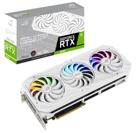 Asus Rog Strix Nvidia Geforce Rtx 3090 White Oc Edition Gaming Graphics